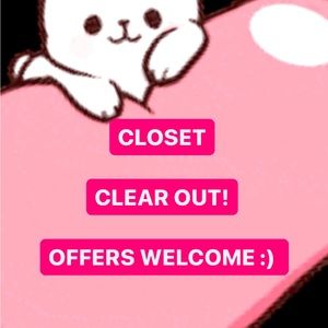 CLOSET CLEAR OUT!